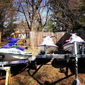 3 Jet Skis with Trailers NO RESERVE!!!!!