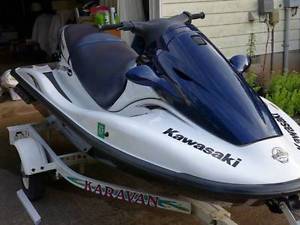 Kawasaki STX-12f 2003 Jet Ski Personal Watercraft 3 Seat VERY LOW HOURS Trailer