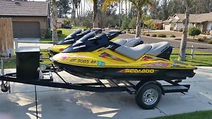 2004 Seadoo GTX supercharged set of two and trailer