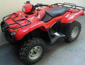 2012 RED HONDA FOREMAN 500CC 2/4 WD 4X4 ROAD REGISTERED FARM QUAD MANUAL NO VAT