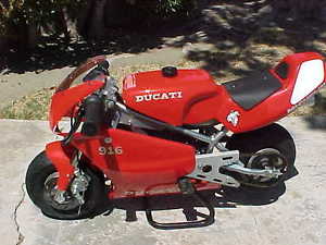 BLATA 2.5 MINIBIKE POCKET BIKE DUCATI 916 NEAR PERFECT USED FOR ONE WEEK-END