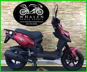 2016 Genuine Scooter Roughhouse Sport 50 Matte Red New