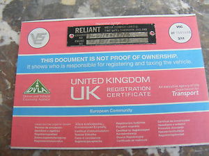 Reliant Trike Project