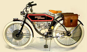 Antique Harley Davidson Electric / Motorized Cruiser bike tribute