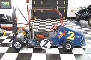Vintage 1970s HANDBUILT 100cc Two Stroke Racing Cart ONE OF A KIND! very fast!