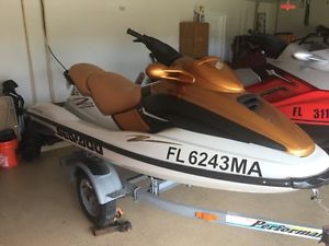 SEADOO PAIR OF JET SKIS  2003 GTX LIMITED SUPERCHARGED AND 2000 GTX with trailer