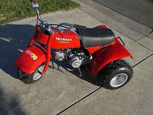 honda atc 3 wheeler motorbike 1978  big red pocketbike thumpstar clasic