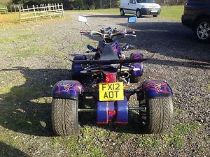 SPY 250F1 SPIDER MAN 250cc QUAD  2012 SPECIAL PAINT WORK A SHOW WINNER