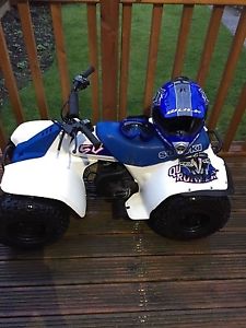 suzuki LT50 quad ,helmet ,gloves and goggles