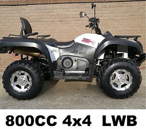Hisun ATV 800cc ATV quad bike.4WD, Diff Lock, V Twin. Aluminium wheels RED