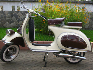 VESPA ACMA STYLING 1966's 150cc FULLY RESTORED FREE SHIPPING Cream & Brown