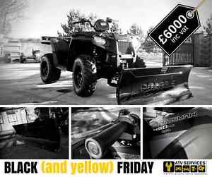 New Polaris Sportsman ATV with Snow Plow