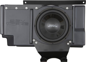SSV Works 10" Subwoofer w/Custom Behind Seat Box Polaris RZR 1000 / WP-RZ3BSS10