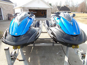 PAIR OF 2015 YAMAHA FZS SVHO SUPERCHARGED SKIS W/ 49 HOURS & WARRANTY TILL 2020
