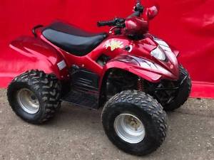 APACHE RLX 100CC QUAD BIKE / ATV CHILDS QUAD ELEC START - RUNS GREAT 2 STROKE