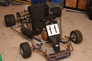 Historical cart, Parilla TT75 engine (1989) on a CRG frame.