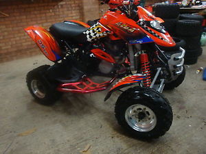 BOMBARDIER DS650 2005,CAN AM,RED/BLACK,ROAD LEGAL QUAD,TRX,YFZ,LTR,