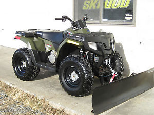 2010 POLARIS SPORTSMAN 400 HO 4X4 133MILES PLOW WINCH CHEAP SHIPPING HAWK EYE XP