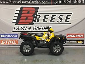 2004 POLARIS SPORTSMAN 400 YELLOW 4X4 LOCATED IN BREESE IL LOOK NO RESERVE