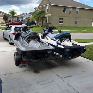 2002 SEADOO GTX DI 951 & 2004 seadoo GTX 4-TEC SUPERCHARGE WITH DOUBLE TRAILER