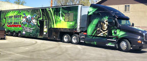 Kenworth Semi & 2 Pro 4 Race Trucks