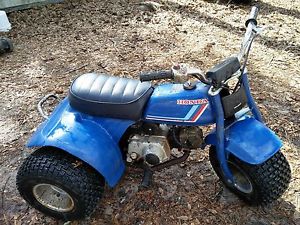 1983 honda atc70 Christmas Special atc 70 blue three 3 wheeler atv NO RESERVE!!!