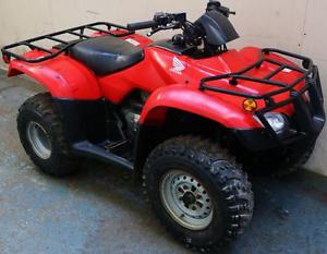 2012 RED HONDA FOURTRAX ES 250 CC 2WD 2X4 ROAD REGISTERD QUAD 2 MTH RTB WARRANTY