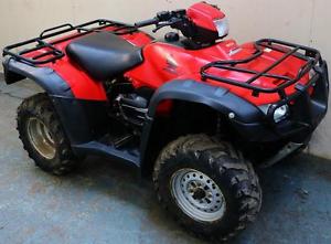 2012 RED HONDA 500 CC FOREMAN 2/4WD ROAD REGISTERED 4X4 QUAD 2 MTH RTB WARRANTY