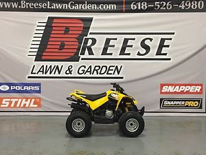 2011 CAN AM DS 70 YOUTH ATV 2X4 YELLOW  LOCATED IN BREESE IL LOOK NO RESERVE