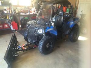 2015 POLARIS ACE 570,ONLY 104 MILES,WITH FACTORY PLOW