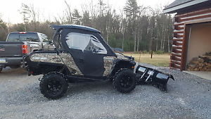 2012 can am commander 1000 xt camo w/plow LOADED with accessories utv 4x4