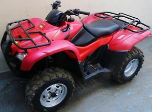 2010 RED HONDA 420 CC MANUAL 2/4WD SELECTABLE OFFROAD QUAD 2 MTH RTB WARRANTY