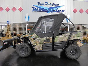NEW 2015 Kawasaki Teryx 800 CAMO CLEARANCE SNOW PLOW * WINCH * CAB * WINDSHIELD