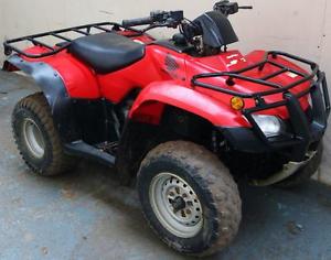 2012 RED HONDA FOURTRAX 250 CC 2WD 2X4 OFFROAD QUAD 2 MTH RTB WARRANTY