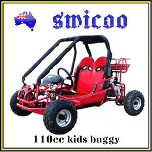 NEW ARRIVE 110cc TWIN SEAT BUGGY GOKART KIDS TEEN DUNE BUGGY BLACK/RED