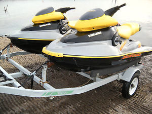 NICE 2002 Seadoo 130hp XP Limited 2 Seater Jet Ski Pair & Trailer - Lake Ready!!