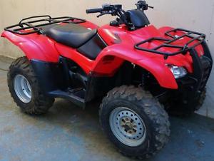 2009 RED HONDA 420 CC MANUAL 2/4WD SELECTABLE OFFROAD QUAD 2 MTH RTB WARRANTY