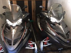 Two snowmobiles FST Classics 4 Stroke Turbo
