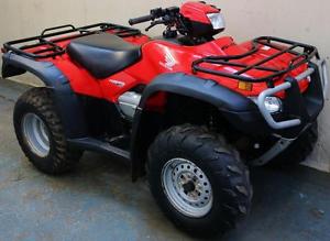 2010 RED HONDA 500 CC ES MANUAL 2/4WD SELECTABLE OFFROAD QUAD 2 MTH RTB WARRANTY