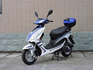 Nightsky 50cc gas  scooter blue still in the crate