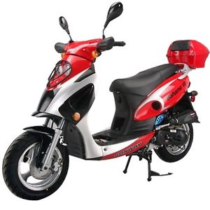 Bahama  150cc gas  scooter " RED" still in the crate