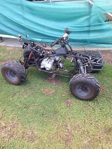 quad bike 125cc good engine & tyres/rims