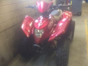 APACHE 100cc QUAD BIKE. IN VGC. AUTOMATIC WITH ELECTRIC START AND LIGHTS