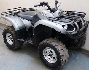 2006 SILVER YAMAHA GRIZZLY 660 CC 2/4WD SELECTABLE QUAD BIKE 2 MTH RTB WARRANTY