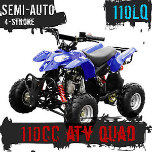 110cc NEW AUTOMATIC DIRT QUAD BIKE ATV BUGGY XMS 4 STROKE ELECTRIC START BLUE