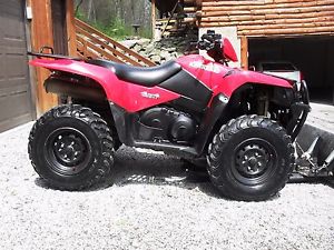 2009 Suzuki Kingquad 450 4x4 With Winch and Snow plow