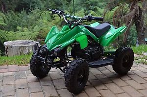 QUAD BIKE GMX ELECTRIC START 49CC JUNIOR MINI ATV KIDS 4 WHEEL  BIKE GREEN