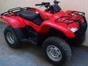 2012 RED HONDA 420 CC MANUAL 2/4WD SELECTABLE OFFROAD QUAD 2 MTH RTB WARRANTY