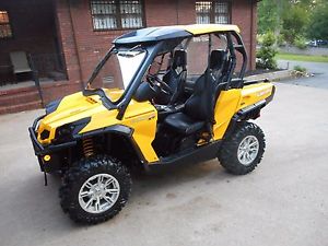 1 OWNER - 2013 CAN AM COMMANDER 1000XT 218 HOURS+ AFTERMARKET WINDSHIELD+ROOF