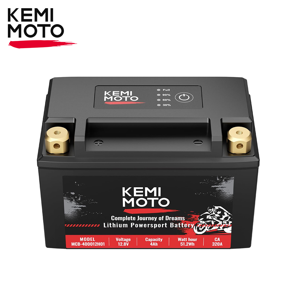 KEMIMOTO Lithium Motorcycle Battery LiFePO4 12V 2.5Ah/4Ah/6Ah Pre-Charged Powersports Battery Universal For ATV UTV Jet Ski - AliExpress 201355758 image 1